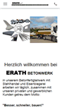 Mobile Screenshot of betonwerk-erath.de